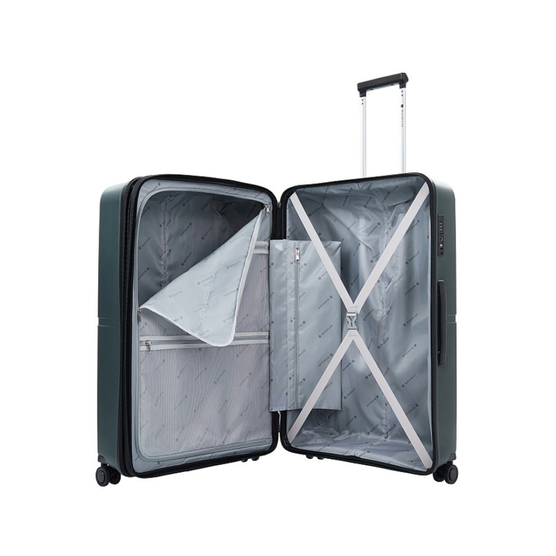 Чемодан 4-х колесный, Magellan, SANTIAGO, 114л, темно-серый