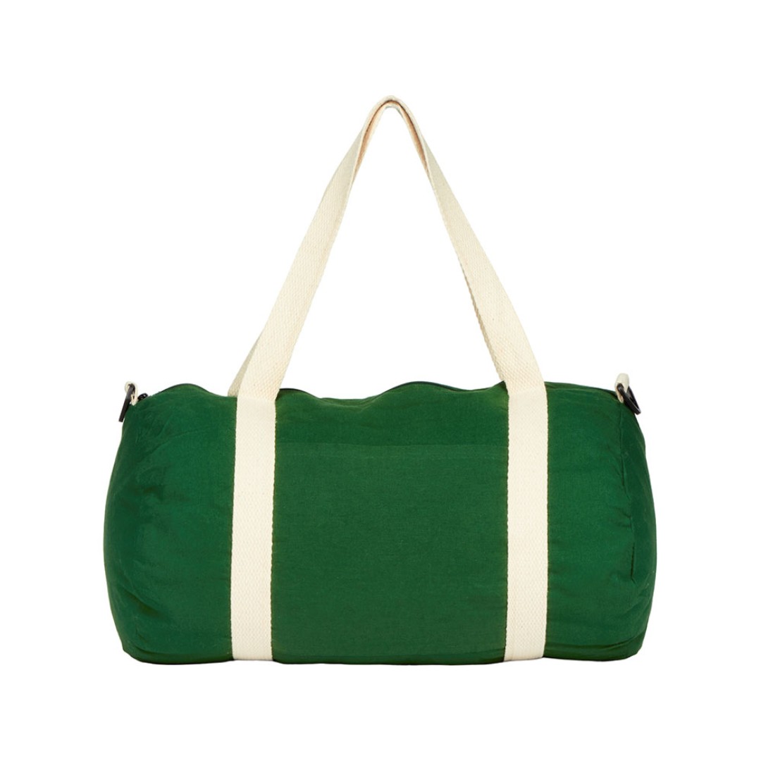 Хлопковая сумка Barrel Duffel, зеленый/бежевый