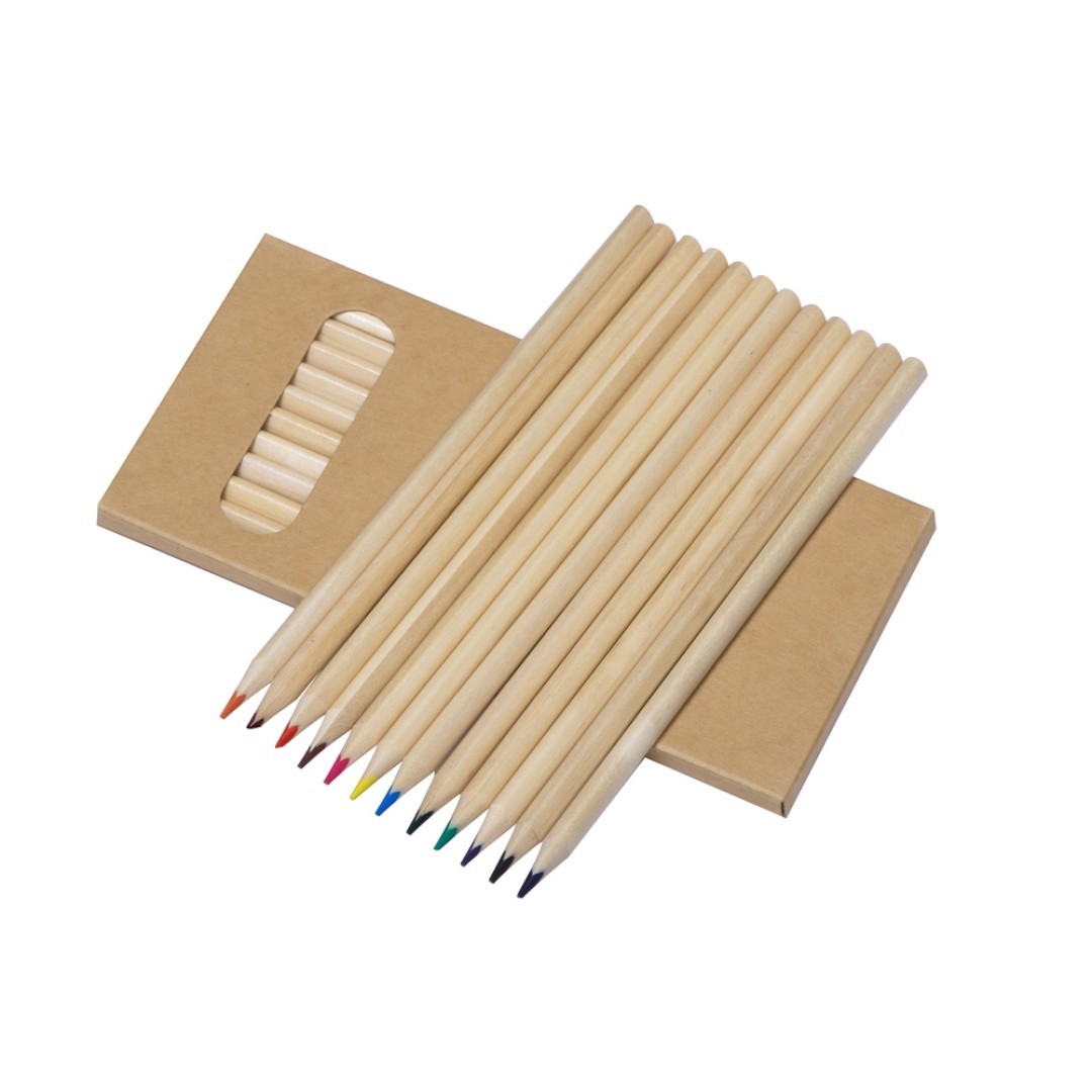 Набор из 12 цветных карандашей "Painter", крафт