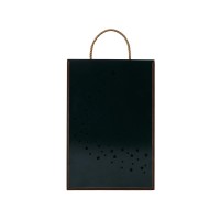 Подарочная коробка из фанеры Constellation 330х220х100 мм, фанера 6 мм, крышка на выдвижных пазах черная ЛХДФ 3 мм, бечевка