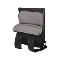 Рюкзак Rhine 15” GRS со сворачивающимся верхом на 18 л из материала, переработанного по стандарту GRS, сплошной черный