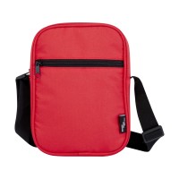 Byron сумка через плечо из переработанных материалов по стандарту GRS объемом 2 л - Красный