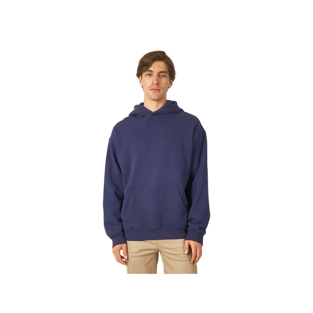Толстовка с капюшоном оверсайз «Berlin» унисекс, темно-синий