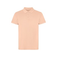 Рубашка поло «Cobain» унисекс, светло-абрикосовый выстиранный