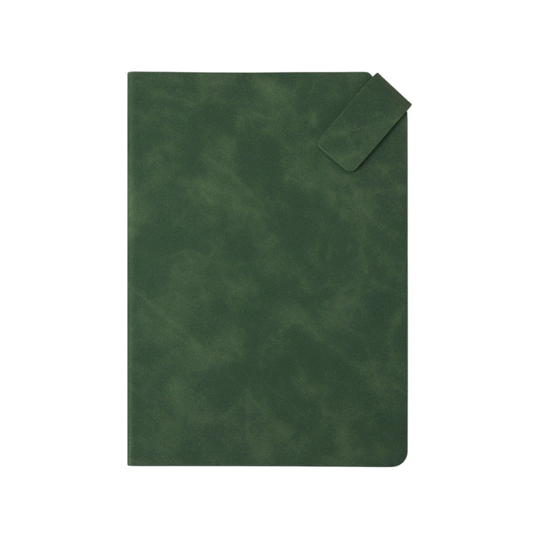 Блокнот А5 в гибкой обложке "Chaplin", зеленый