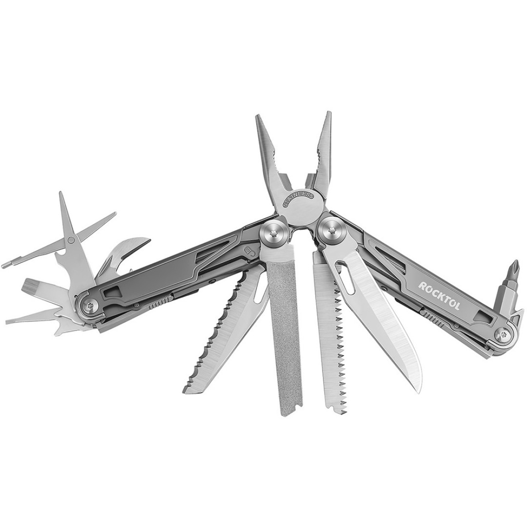 Мультитул Rocktol 19 в 1 с титановыми ручками, нейлоновый чехол, подарочная коробка
