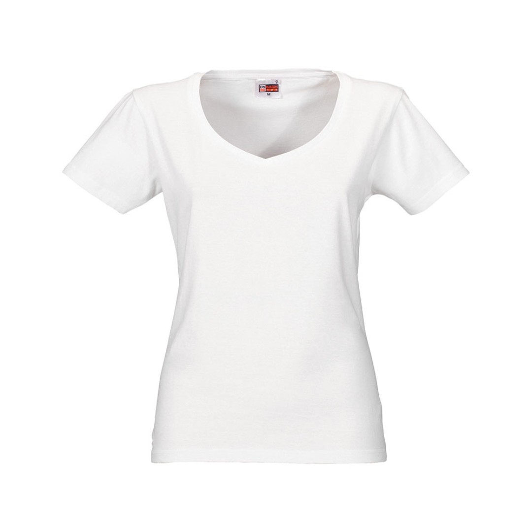 Футболка «Heavy Super Club 2.0» женская с V-образным вырезом, белый