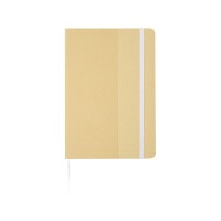 Nelida блокнот формата А5 в твердой обложке из переработанного картона - Белый