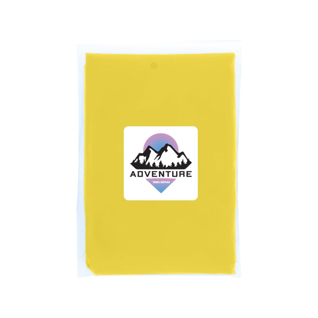 Одноразовый дождевик Mayan с чехлом для хранения из материалов, переработанных по стандарту GRS - Желтый