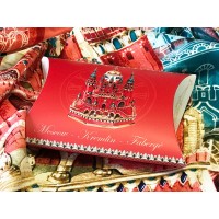 Платок "Кремль - Москва - Фаберже"