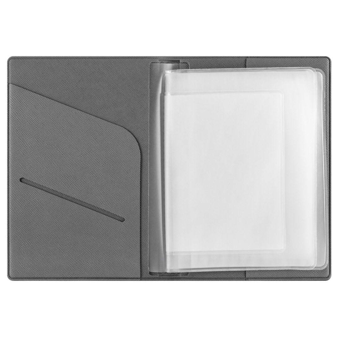 Классическая обложка для автодокументов "Favor", светло-серая