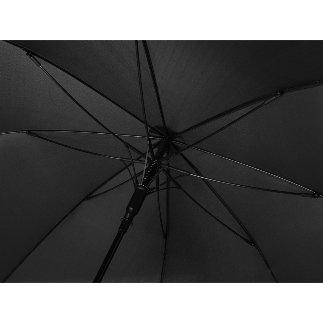 Зонт-трость «Lunker» с большим куполом (d120 см), черный