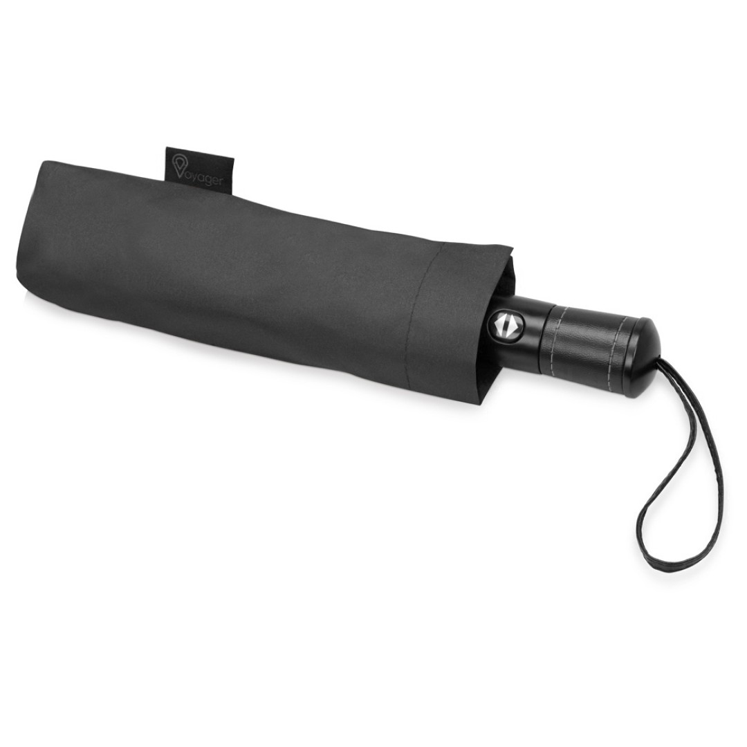 Зонт складной "Ontario", автоматический, 3 сложения, с чехлом, черный