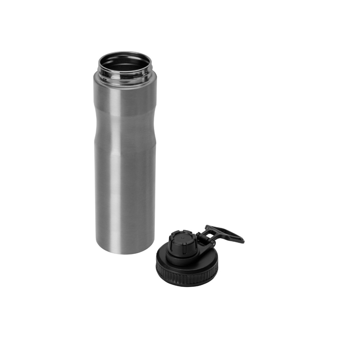 Бутылка для воды «Supply» Waterline, нерж сталь, 850 мл, серебристый/черный