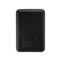 Портативное зарядное устройство из rPET "Reborn", 5000 mAh, серый