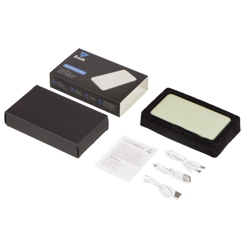 Внешний аккумулятор "Reserve Pro", 10 000 mah, оливковый