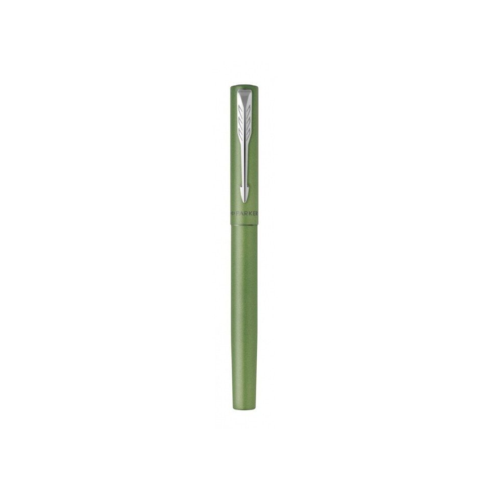Ручка-роллер Parker Vector XL Green CT, цвет чернил black, стержень: F, в подарочной упаковке.