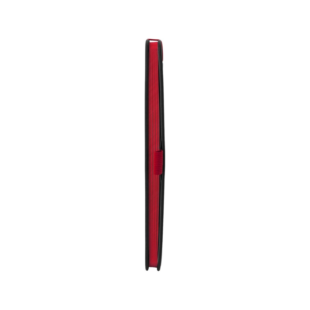 Блокнот "ColorNote Black", твердая обложка A5, 80 листов, черный с красным (Р)