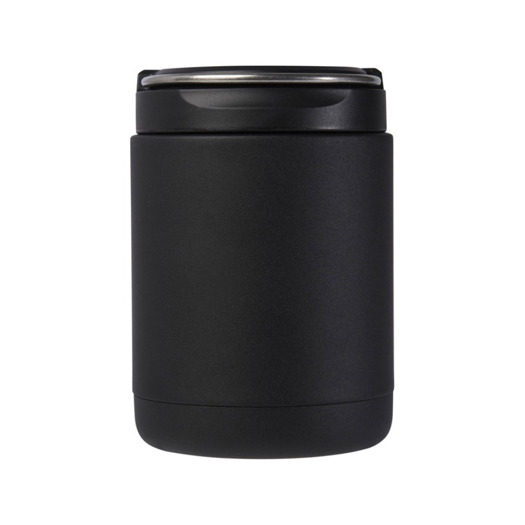 Пищевой контейнер Doveron объемом 500 мл из переработанной нержавеющей стали, сплошной черный