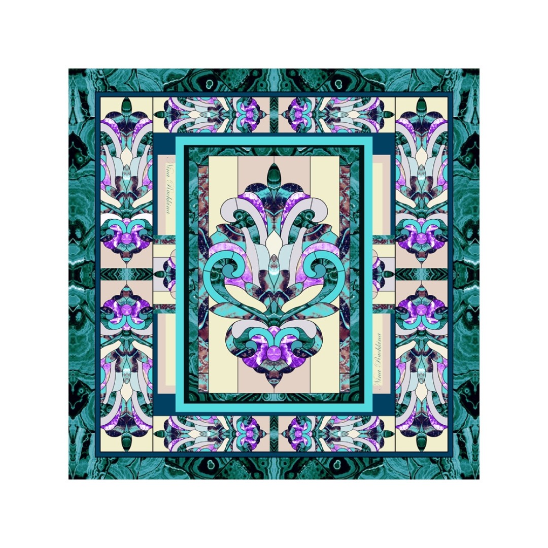 Платок "Каменный Цветок"