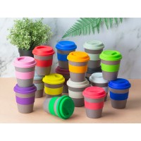 Стакан с силиконовой крышкой "Cafe", темно-синий