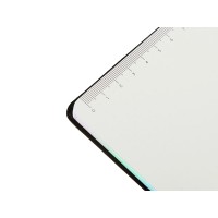 Блокнот А5 в гибкой обложке "Fellini" с голографическим срезом, черный