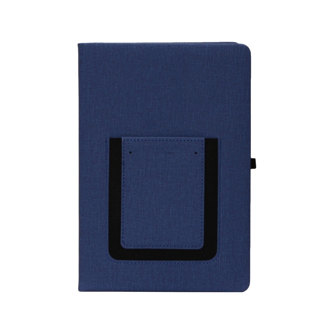 Блокнот "Pocket" 140*205 мм с карманом для телефона, синий