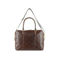 Сумка Mano "Don Leon", натуральная кожа в коричневом цвете, 42 х 30 х 11,5 см