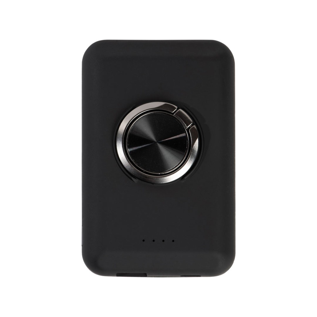 Магнитный беспроводной внешний аккумулятор "MagnetIQ", 5000 mah, 10 W, черный