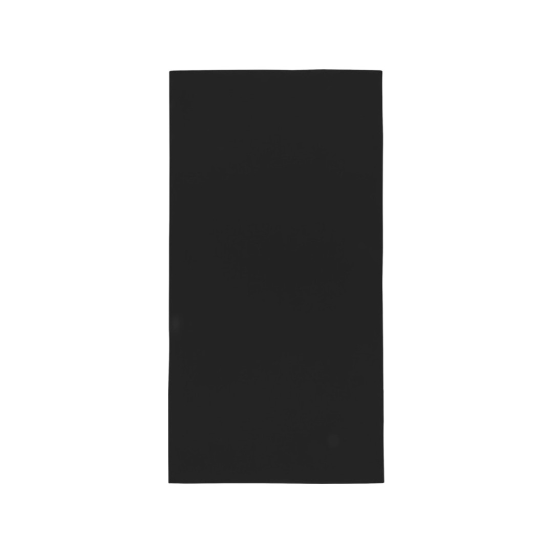 Lucas спортивное полотенце из переработанного полиэстера 70х140 см - сплошной черный