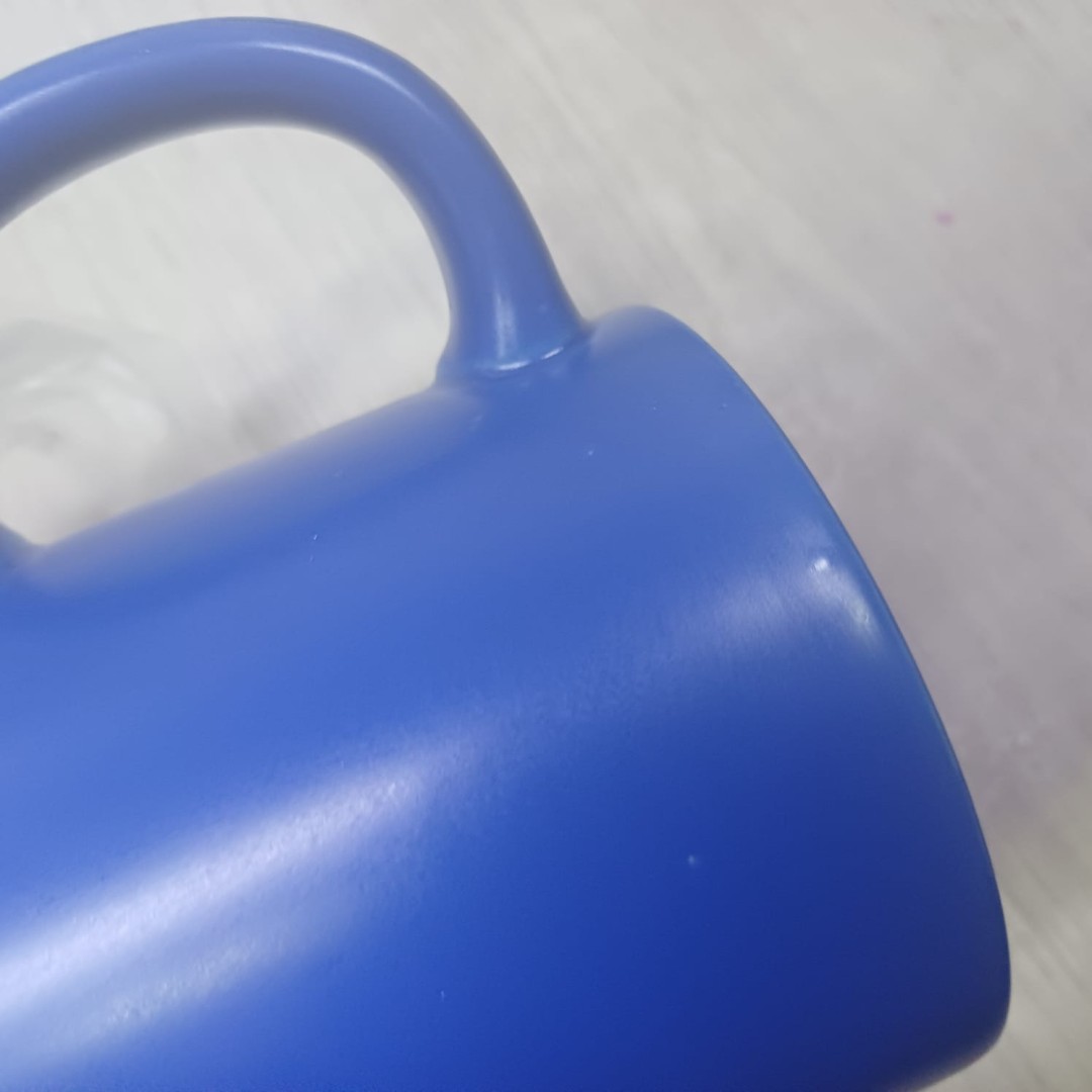 Кружка Denpasar с пробковым дном и крышкой, цветная с двух сторон, синий