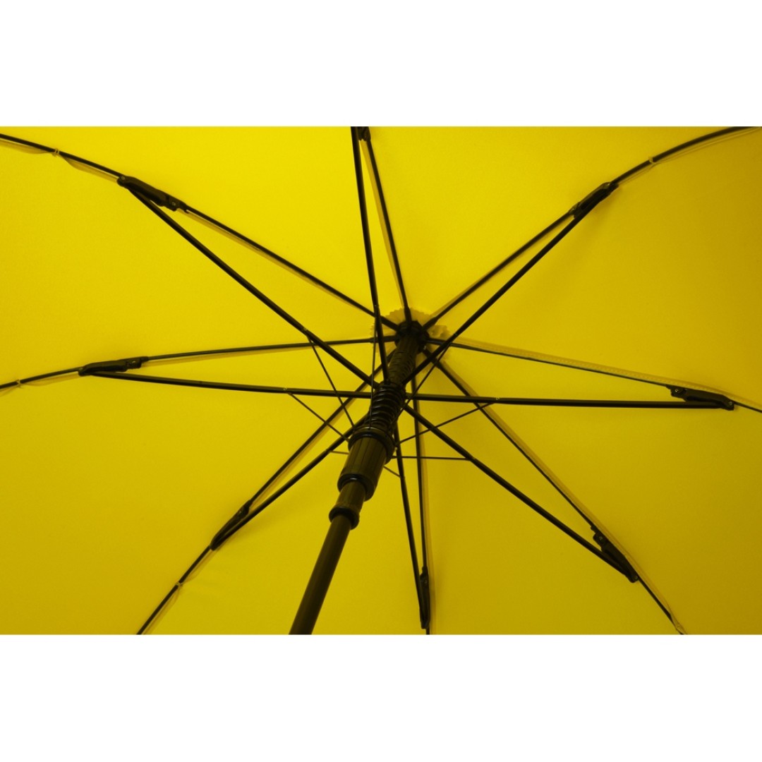 Зонт-трость полуавтомат Wetty с проявляющимся рисунком, желтый