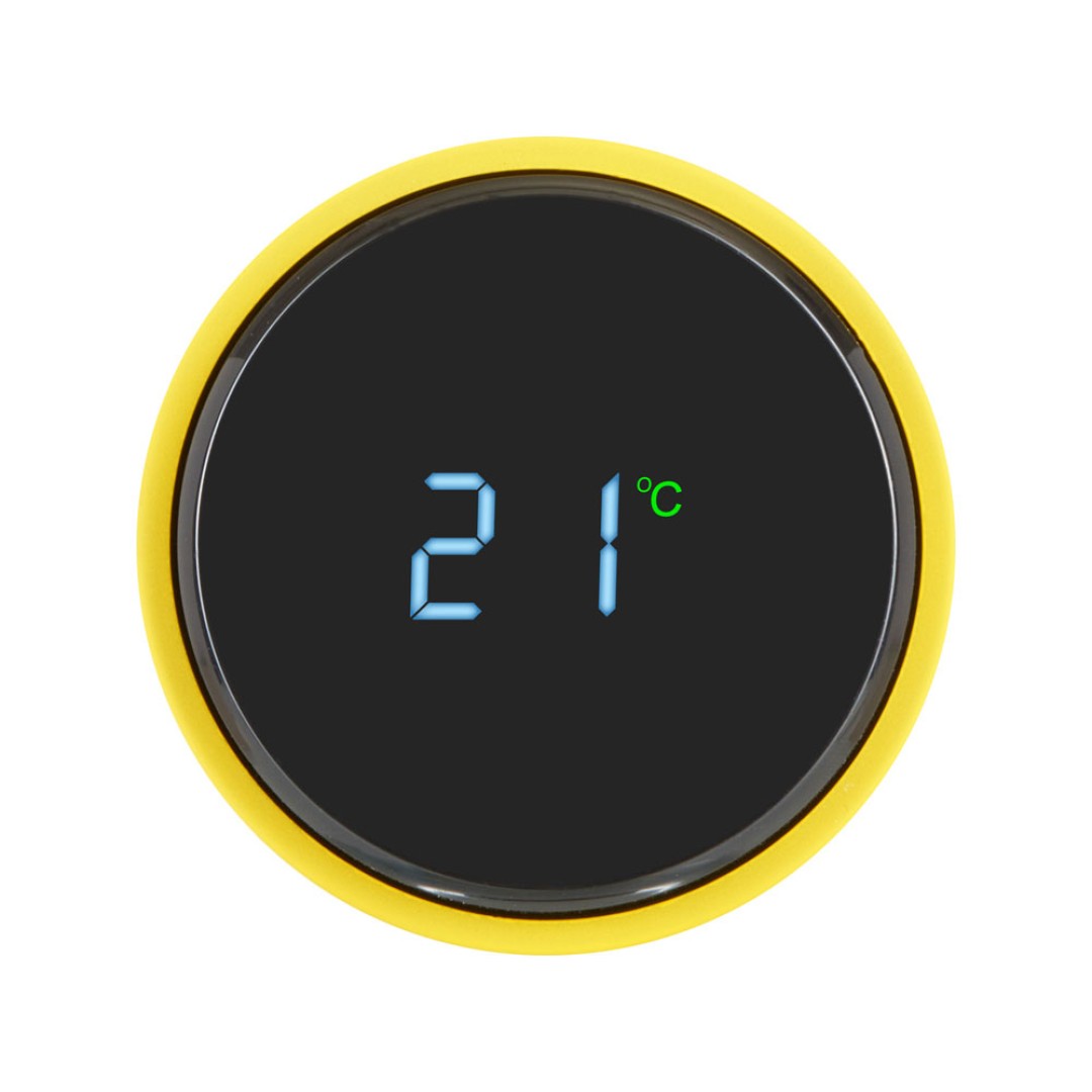 Вакуумный термос «Module X» с индикатором температуры, 500 мл, тубус, желтый 109C