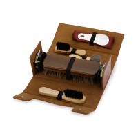 Набор для чистки обуви "Сундучок", коричневый