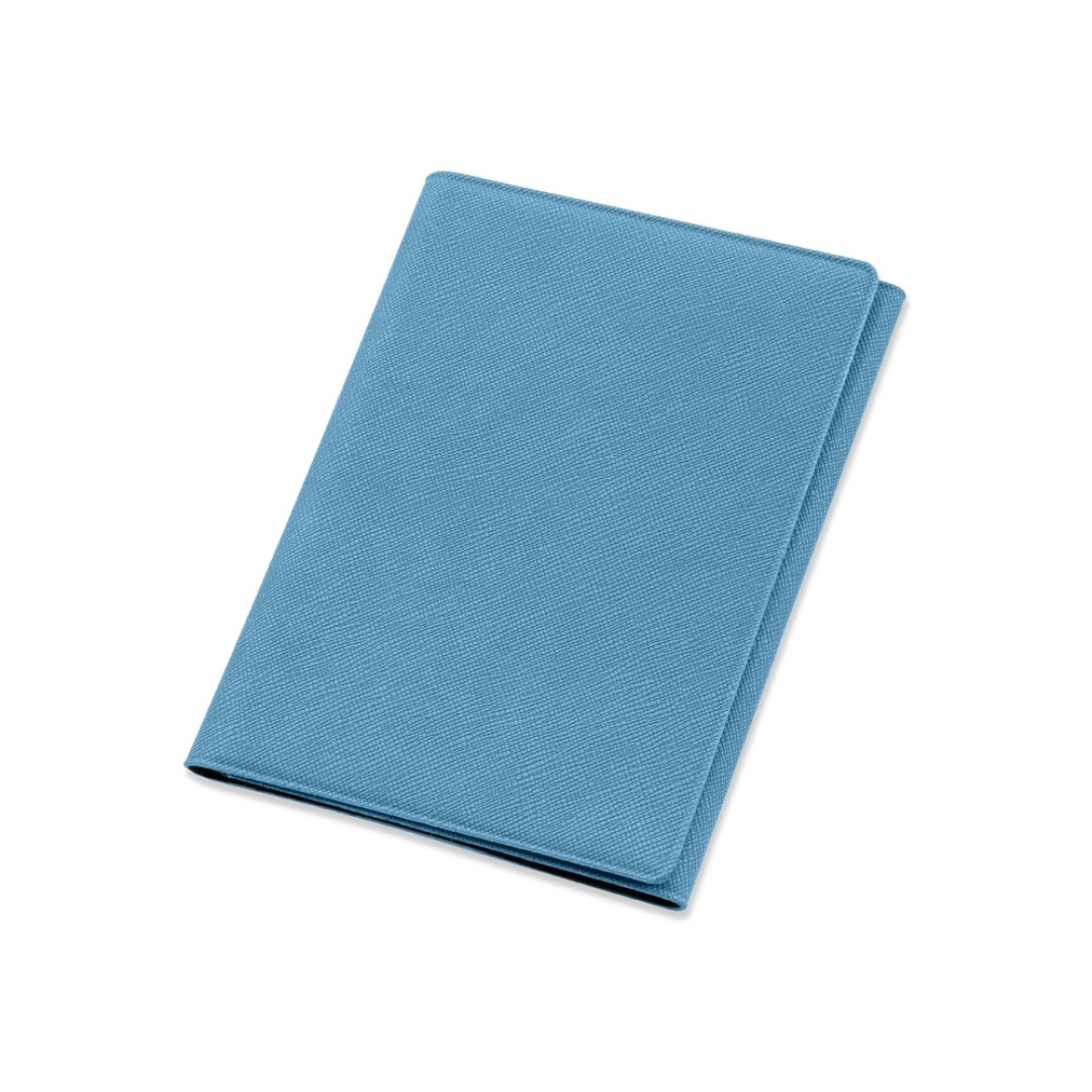 Обложка на магнитах для автодокументов и паспорта "Favor", голубая