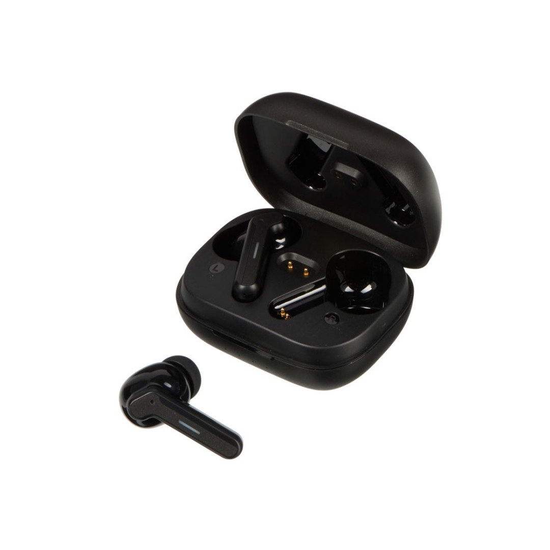 Беспроводные наушники с шумоподавлением c подсветкой лого «Lites», черные