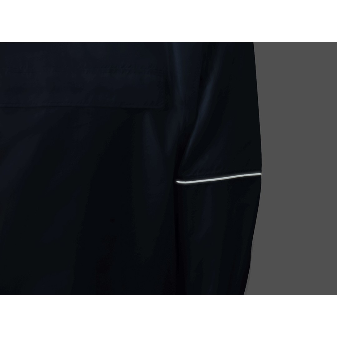 Дождевик - пончо "Galaxy" со светоотражающими элементами, темно-синий