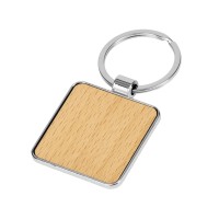 Брелок из бамбука квадратной формы, "Quadrix"