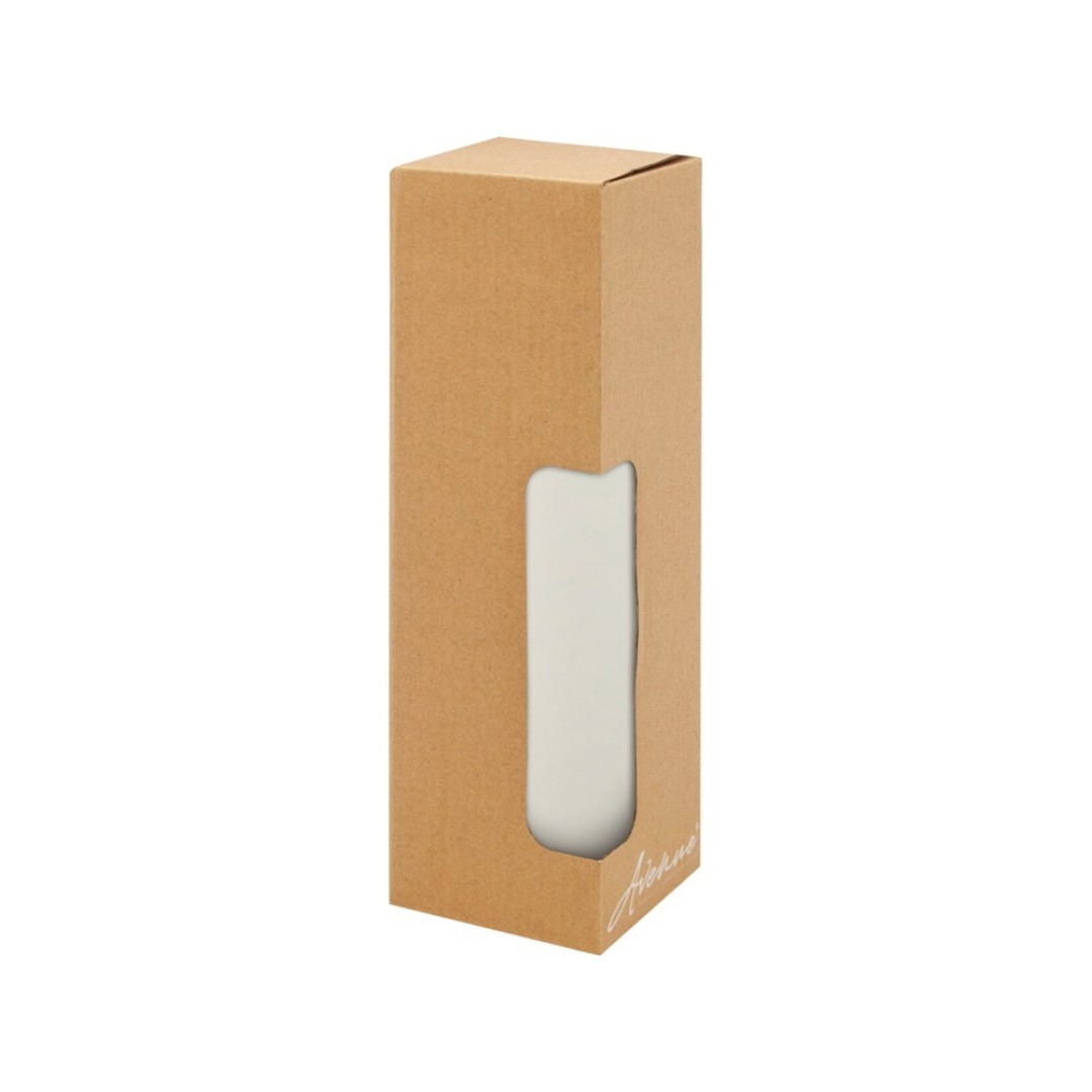 Lumi керамическая кружка объемом 300 мл с бамбуковой крышкой, белый