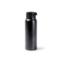 Термобутылка HEYDUD с двойными стенками и корпусом из переработанной нержавеющей стали, черный