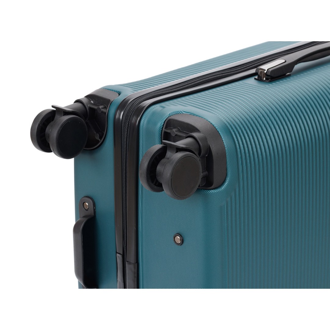 Чемодан TORBER Onego, зелёный, ABS-пластик, 69,5 х 46 х 26 см, 69 л