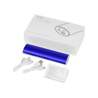 Портативное зарядное устройство "Спайк", 8000 mAh, синий