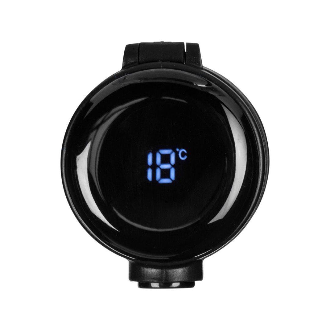 Вакуумная термокружка Waterline с медной изоляцией «Bravo», 400 мл, тубус, черный