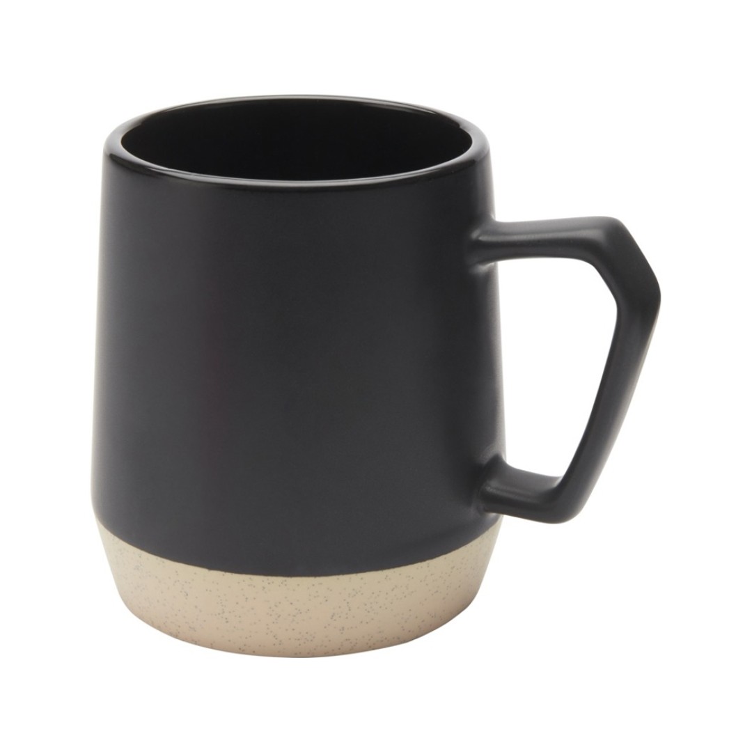 Dolce керамическая кружка объемом 300 мл с матовой отделкой, сплошной черный