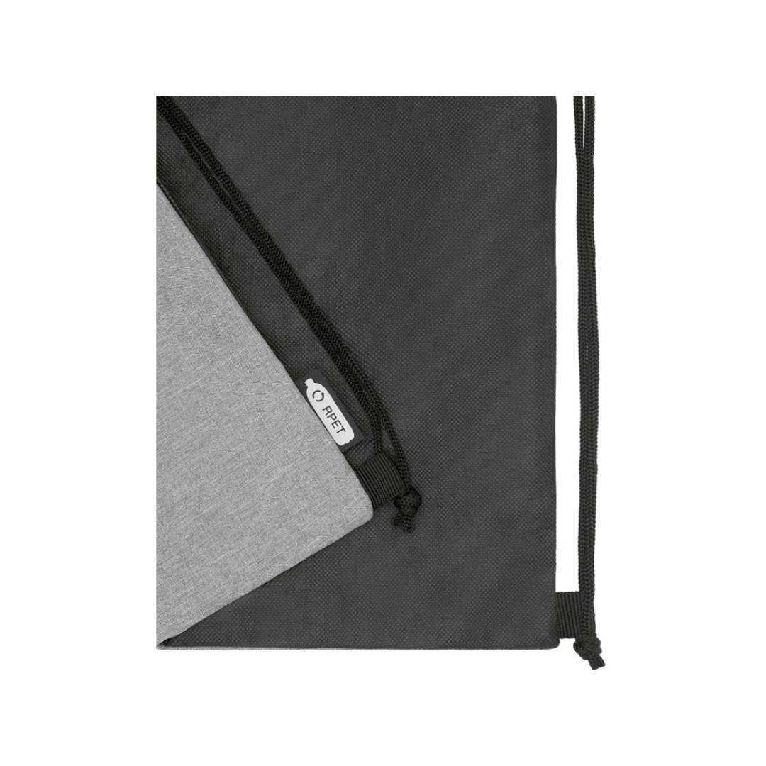 Рюкзак со шнурком Ross из переработанного ПЭТ, heather medium grey