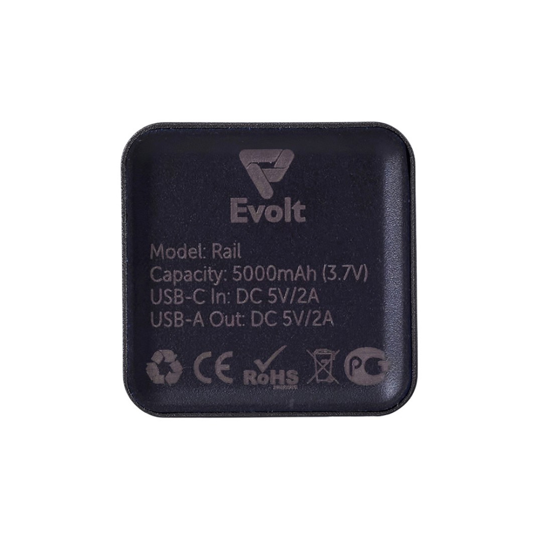 Внешний аккумулятор «Rail», 5000 mAh, черный