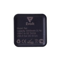 Внешний аккумулятор «Rail», 5000 mAh, черный