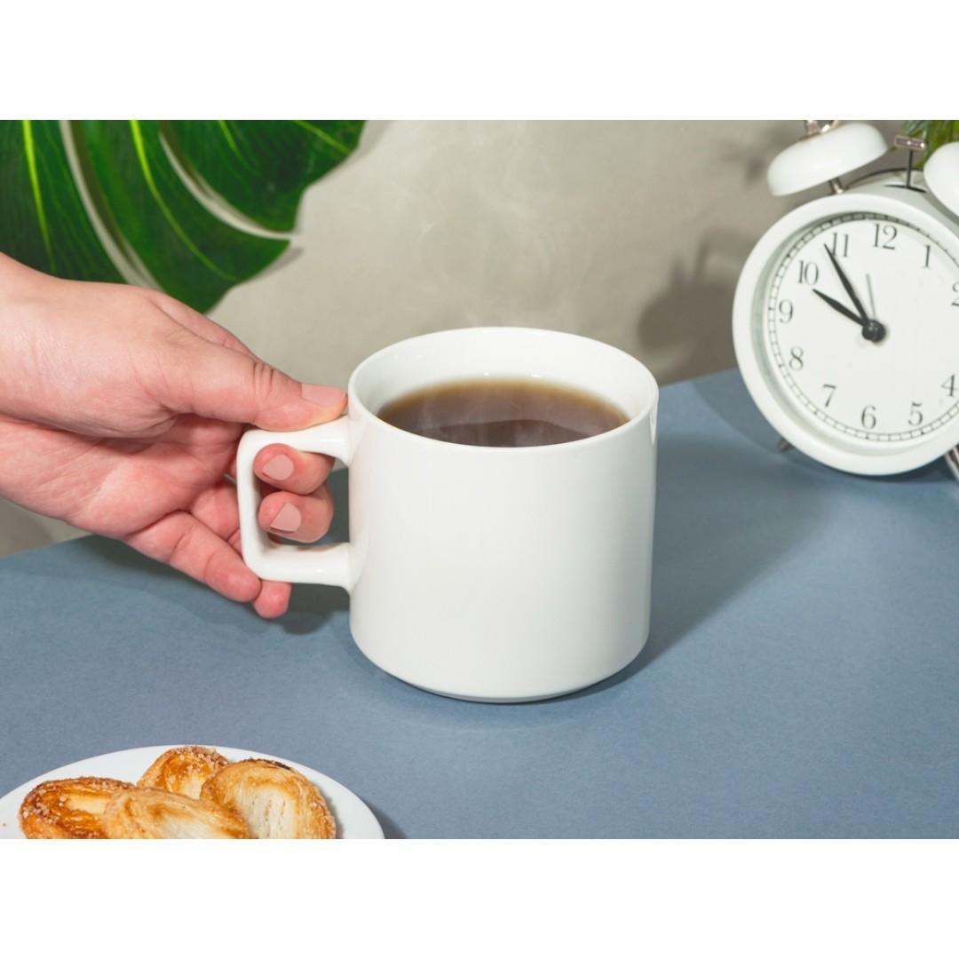 Кружка "Kerry", 410 мл, белый, с квадратной ручкой