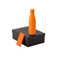 Подарочный набор с термобутылкой и повербанком С2, оранжевый