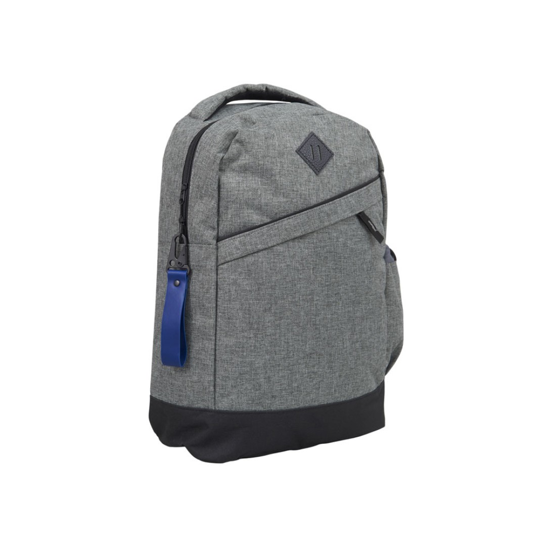 Брелок-ремувка из эко-кожи с карабином "Domino", темно-синий